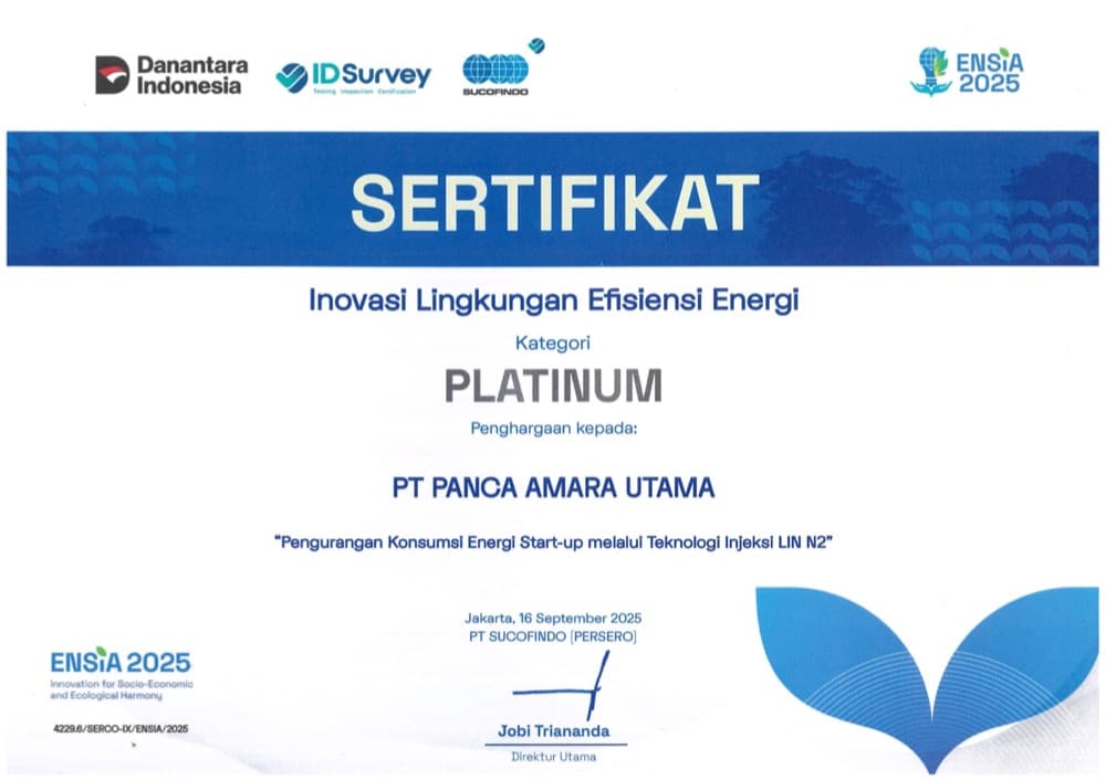 "Platinum" untuk Inovasi Lingkungan Efisiensi Energi (PAU)