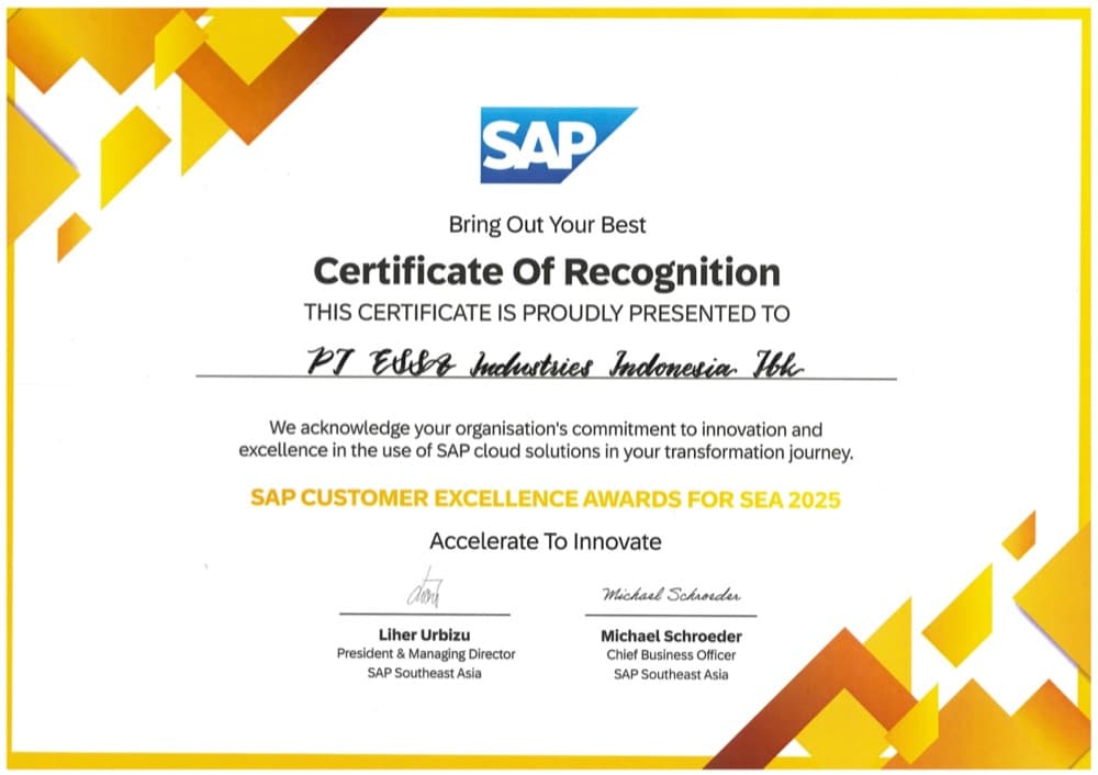 SAP Customer Excellence Awards for SEA 2025 (ESSA)